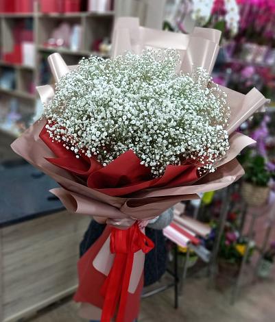 Букет цветов из: Гипсофила в Мирный Самарская область