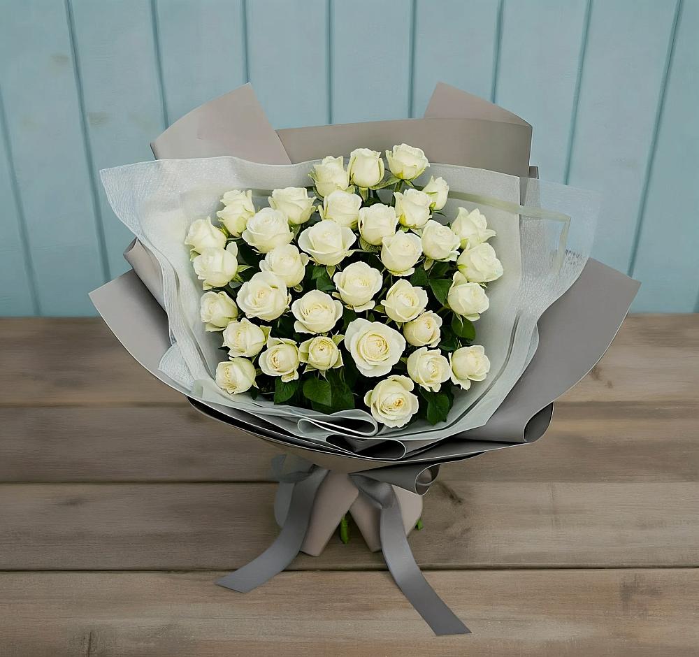 Букет Белоснежная нежность в Мирный Самарская область