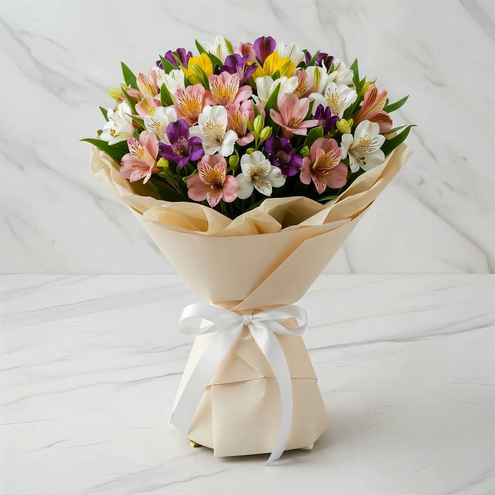 Букет цветов из: Альстромерии в Мирный Самарская область