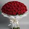 Букет 101 Красная роза Блэк Мэджик в Мирный Самарская область