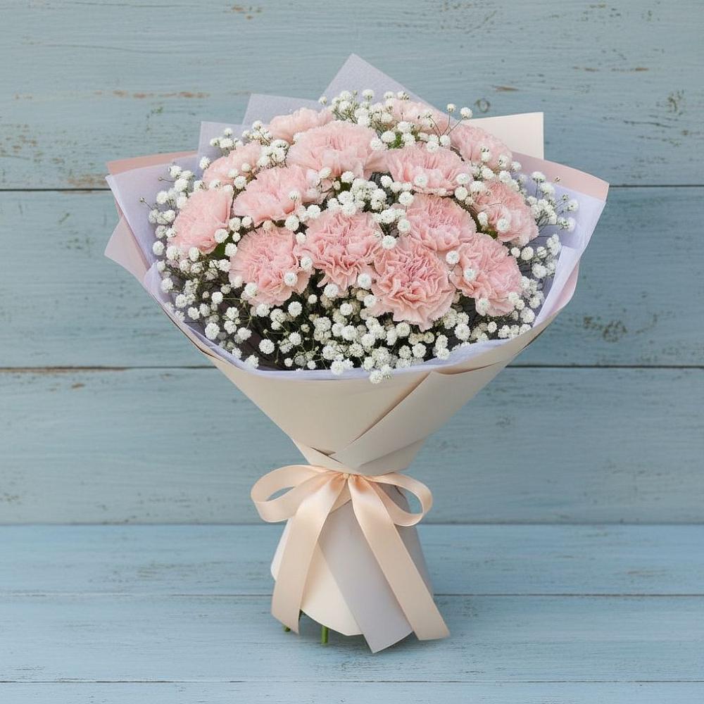 Букет цветов из: Гвоздики в Мирный Самарская область