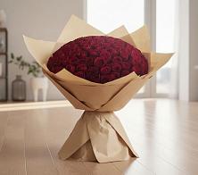 Букет 101 Красная роза в Мирный Самарская область