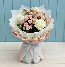 Букет цветов из:  Розы в Мирный Самарская область