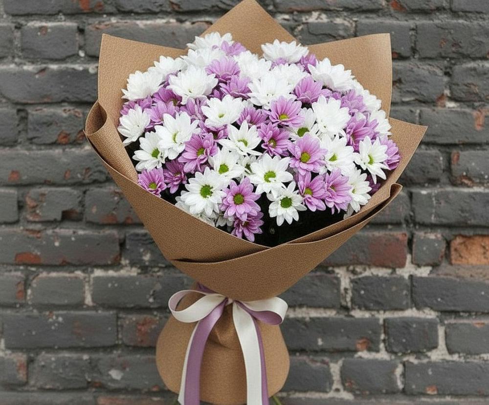 Букет цветов из: Хризантемы в Мирный Самарская область