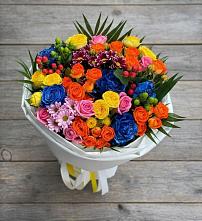 Букет цветов из:  Розы и Хризантемы в Мирный Самарская область