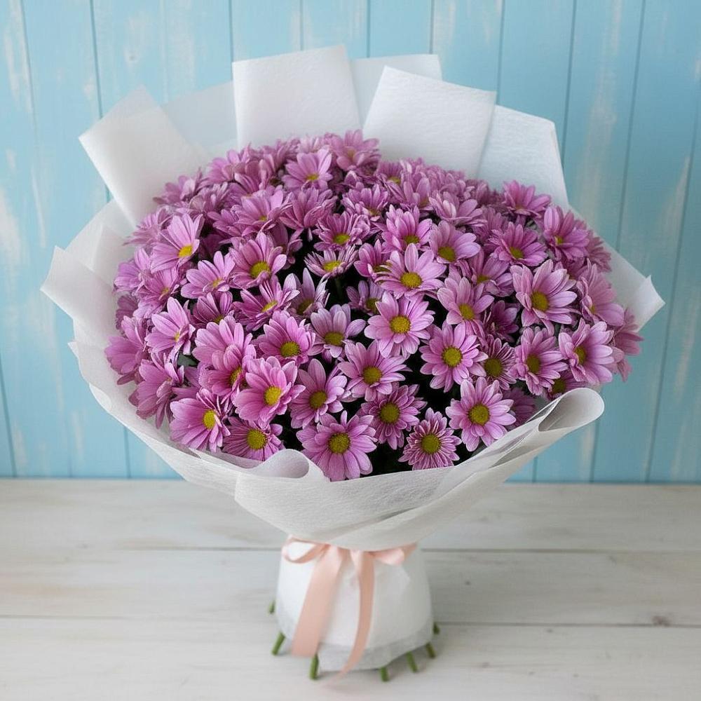 Букет цветов из: Хризантемы в Мирный Самарская область