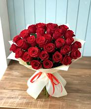 Букет 29 Красных роз в Мирный Самарская область