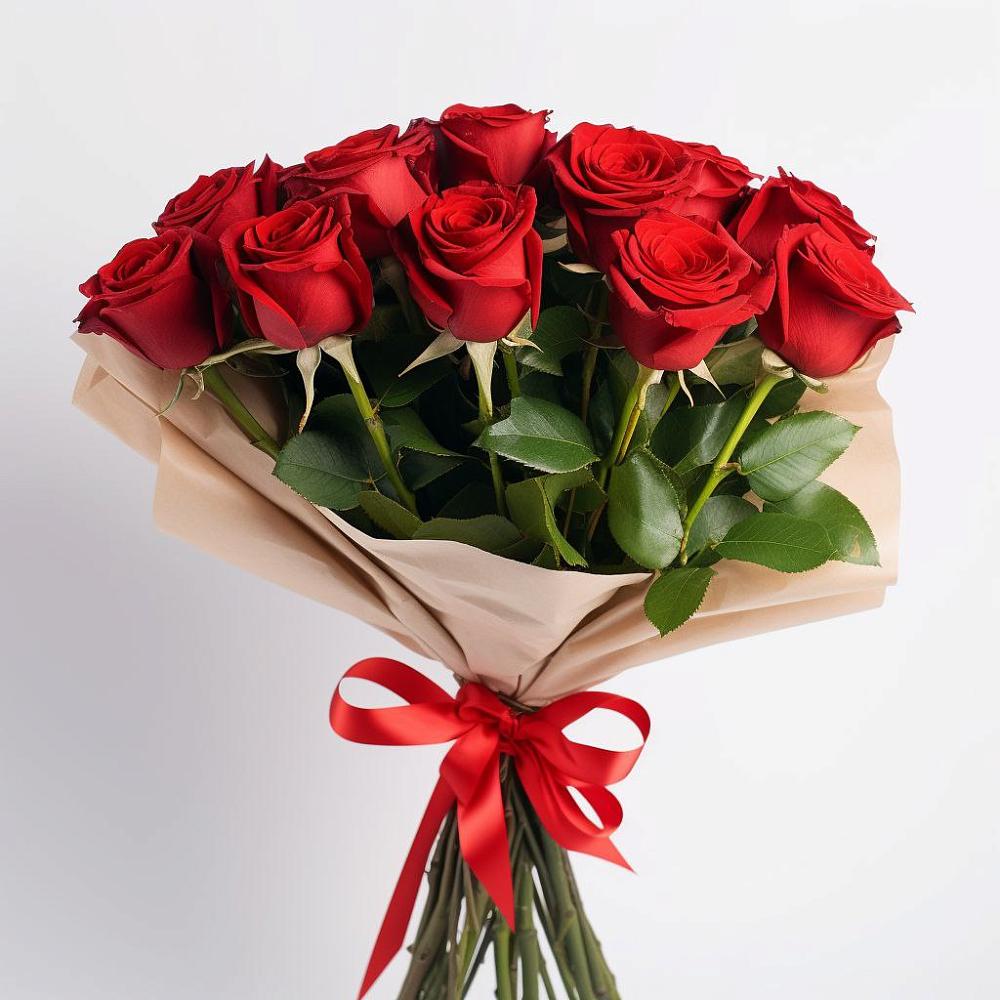 Букет 11 Красных роз Эдлесс Лав в Мирный Самарская область