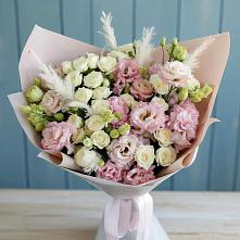 Букет цветов из:  Альстромерии и Розы в Мирный Самарская область
