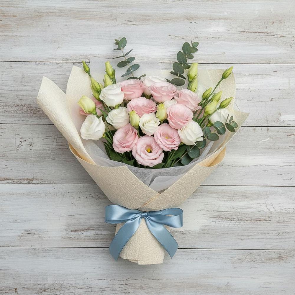 Букет цветов из: Лизиантусы в Мирный Самарская область